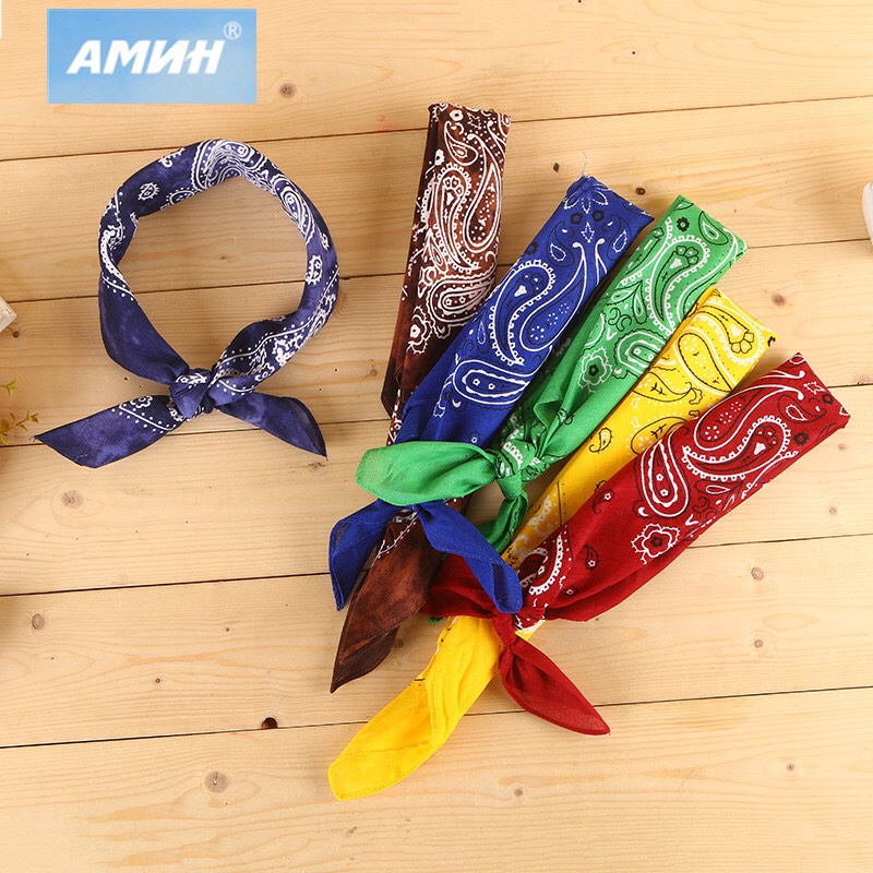 Khăn bandana vuông khăn turban cotton phong cách size 55cm