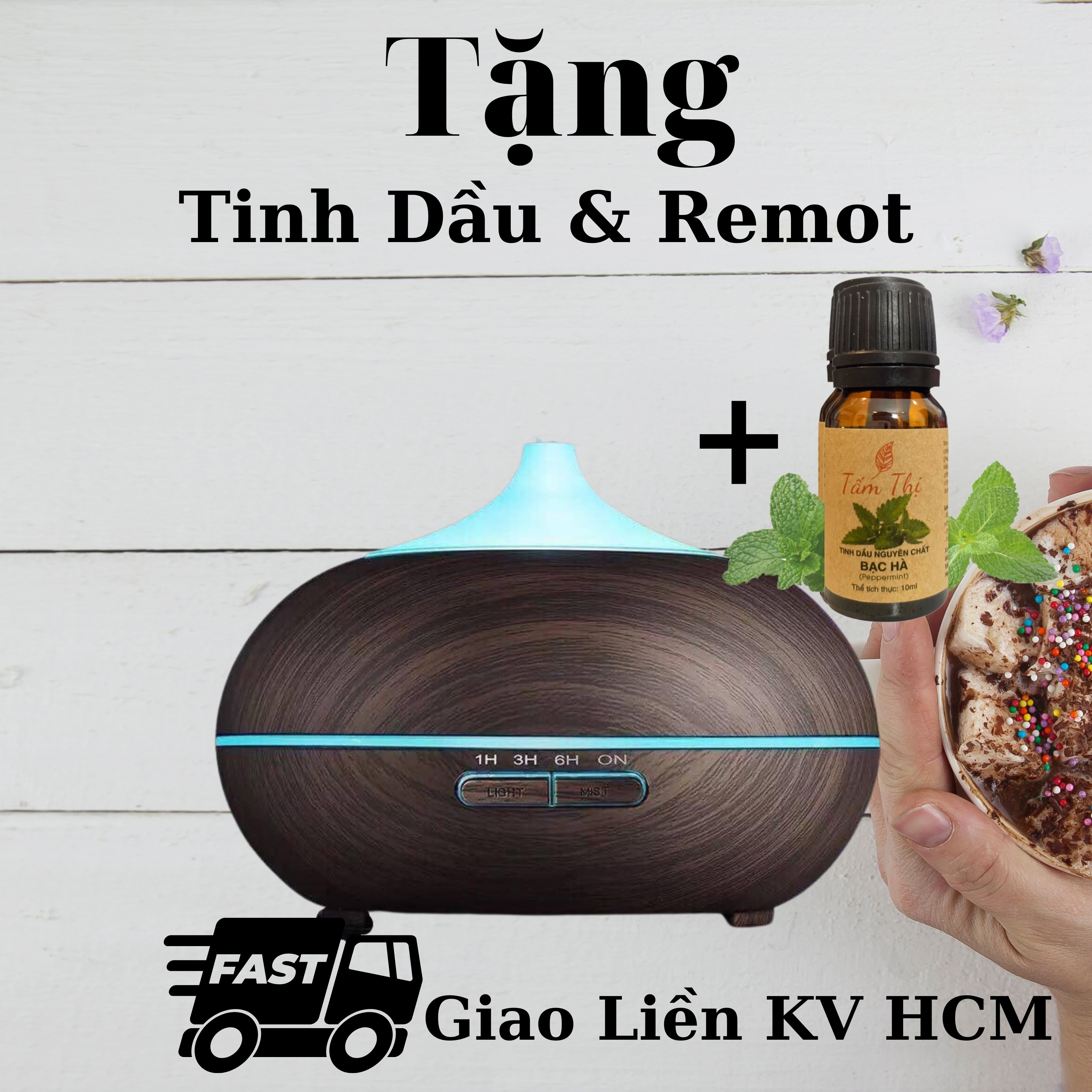 Máy Xông Tinh Dầu Bí Ngô 550ml Cao Cấp Máy Khuếch Tán Tinh Dầu Phun Sương Tỏa Hương Thơm Xua Đuổi Muỗi &amp; Côn Trùng