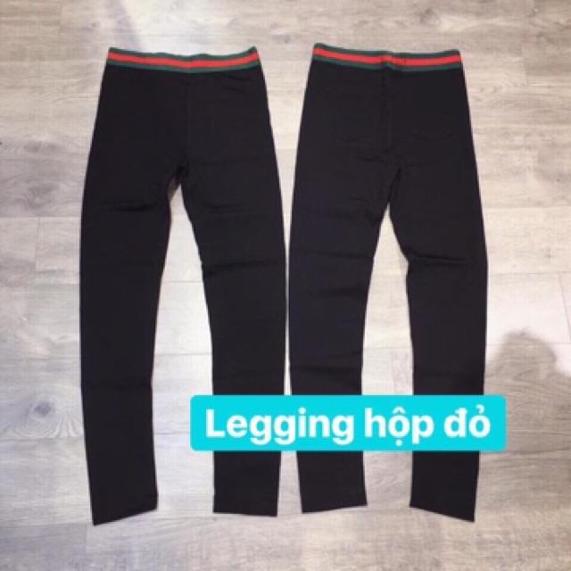 Quần legging dài hộp đỏ