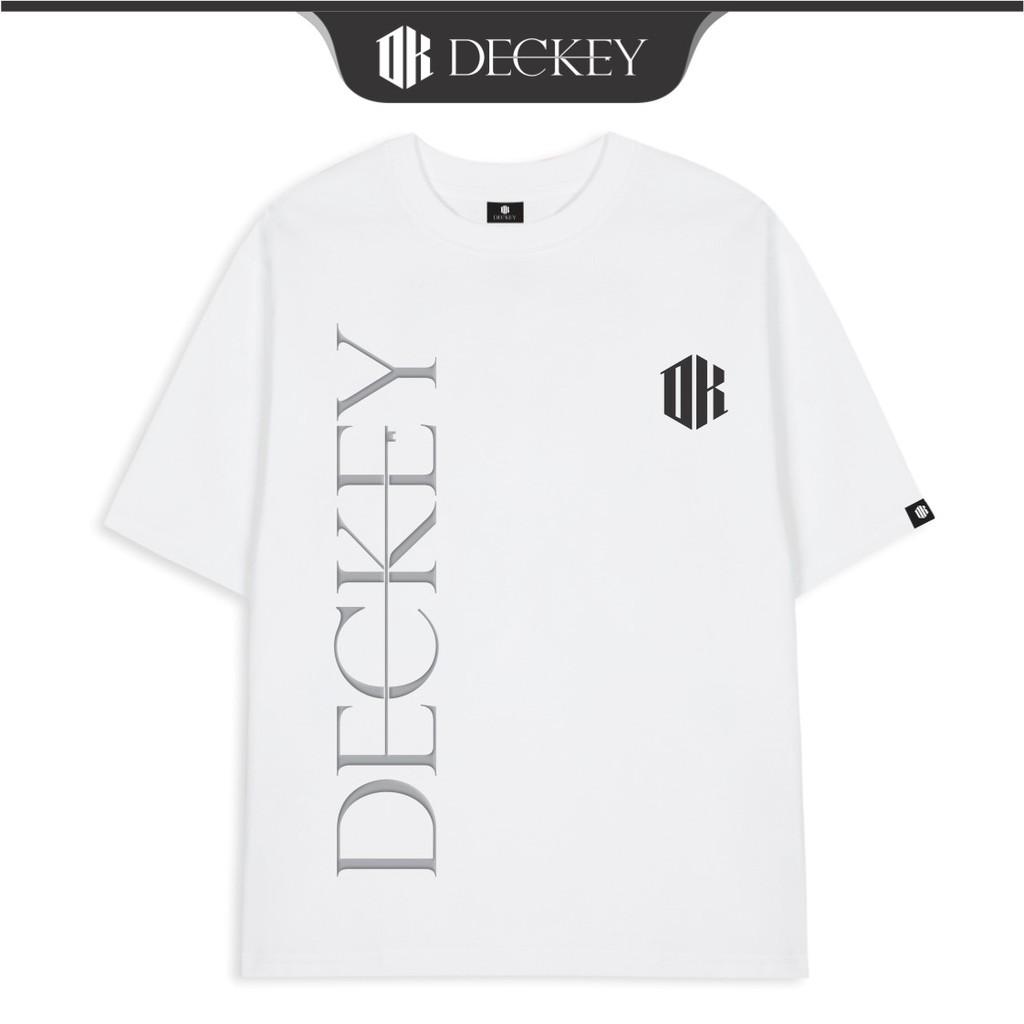 Áo Thun Cotton Unisex Nam Nữ Form Rộng DECKEY LOGO