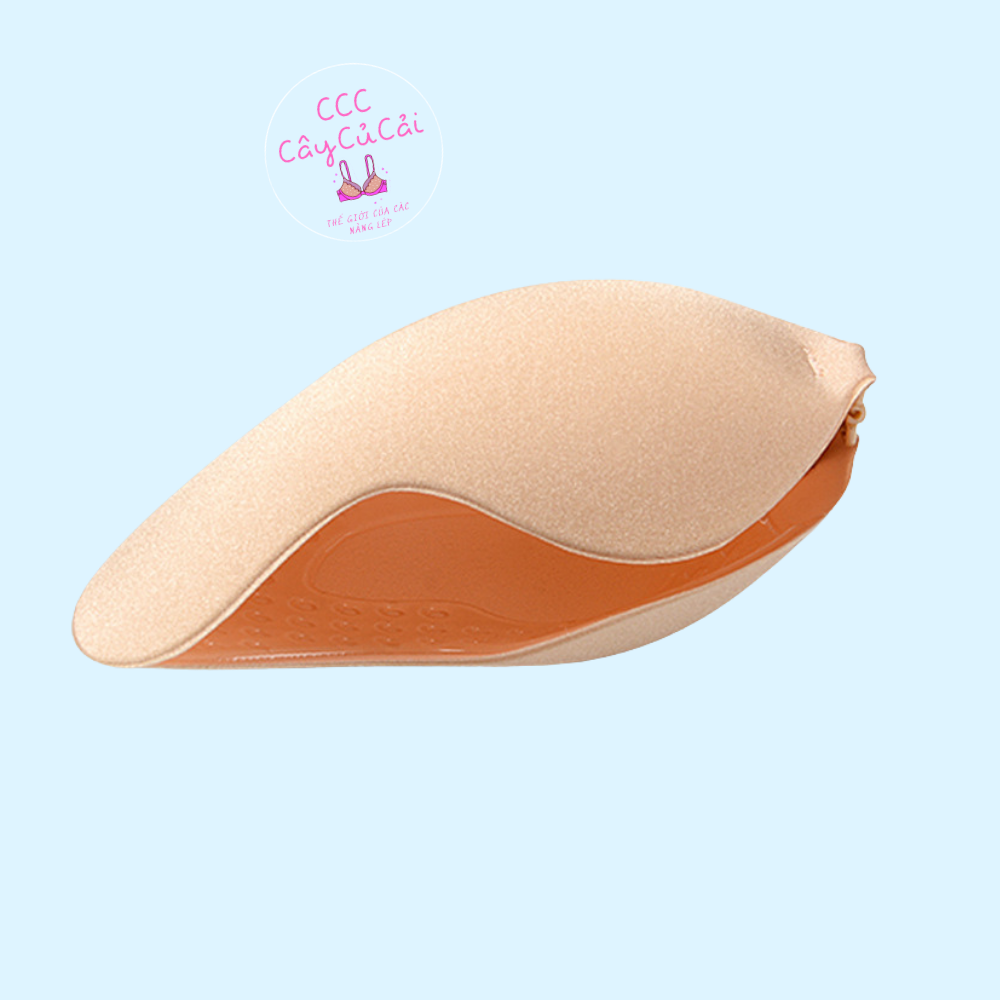 Miếng dán ngực cài trước, miếng dán nâng ngực, áo dán hình quả xoài tạo khe định hình vòng 1- CCC002