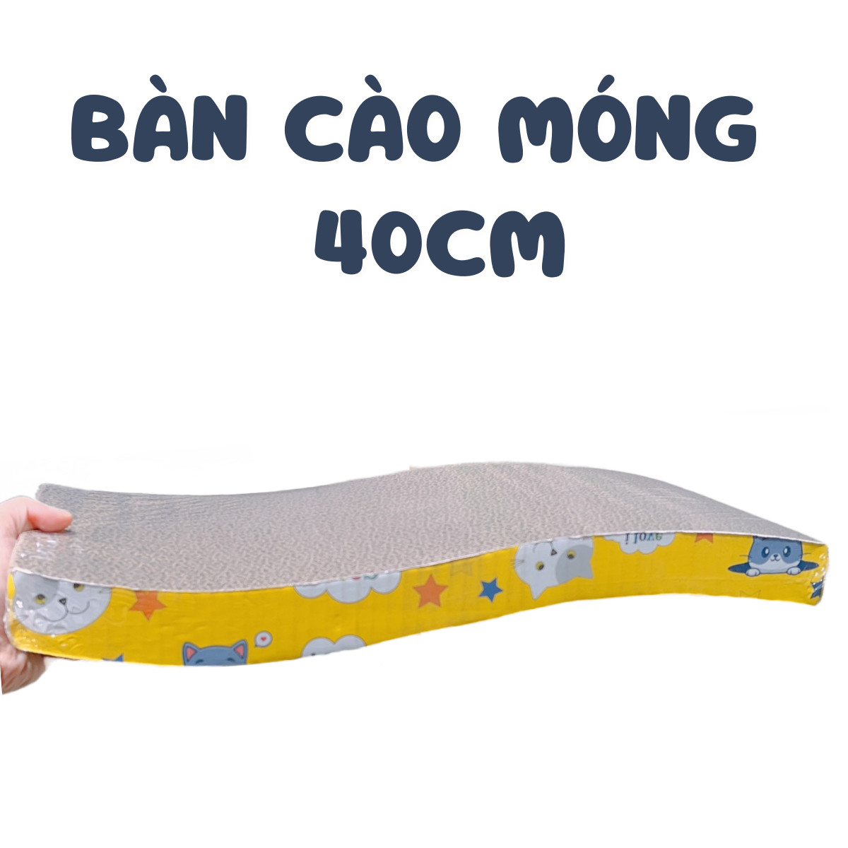 BÀN CÀO MÓNG CHO MÈO SIZE 40CM GIÚP MÈO GIẢM CĂNG THẲNG, CHỐNG CÀO PHÁ ĐỒ