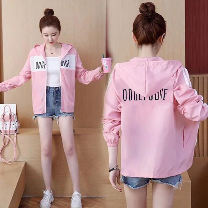 Áo khoác Nữ Thời Trang, Áo khoác dù nữ lót lưới bên trong