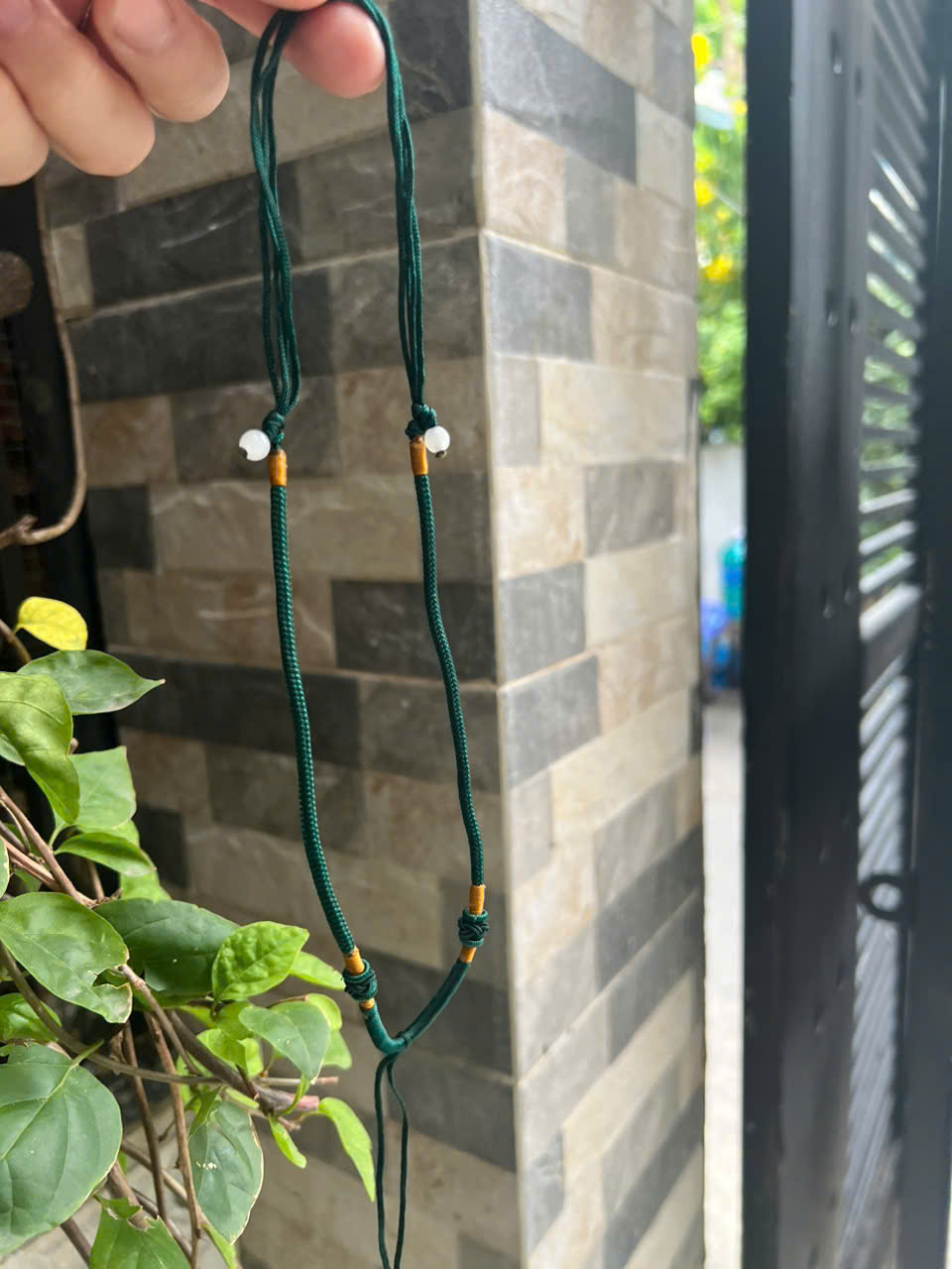 Sợi Dây Đeo cổ mới Xanh Rêu Đậm Đẹp Kiểu dạng rút size 3mm x dài trồng cổ Anh Chị tự chỉnh theo ý 23cm - 30cm Phối với mặt Phật, mặt dây chuyền nam nữ đeo được hết rẻ đẹp ạ