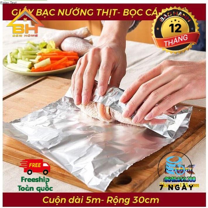 Giấy bạc nướng thực phẩm tiện lợi dùng bọc thực phẩm