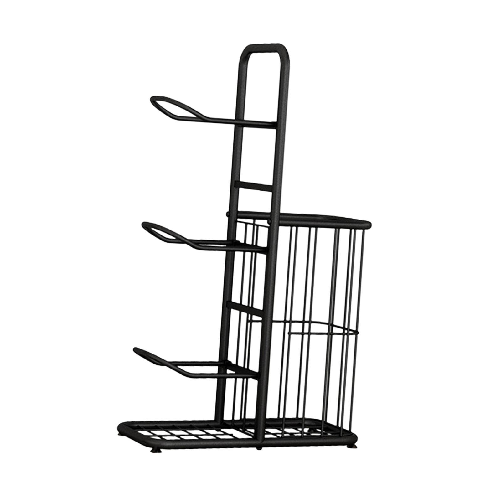 Metal Ball Storage Holder Freestanding Basketball Storage Rack for Soccer