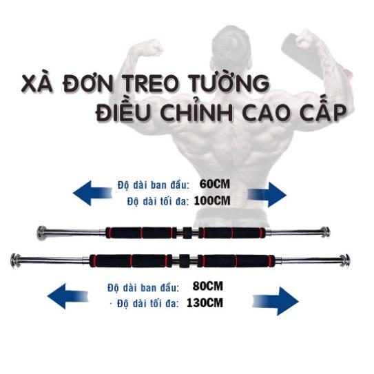 Xà đơn treo tường gắn cửa dụng cụ tập gym tại nhà tập bụngđơn gắn tường đa năng chống rơi bản nâng cấp không cần bắt vít