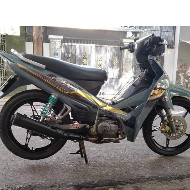 Tem sirius 110 xám vàng đen crom