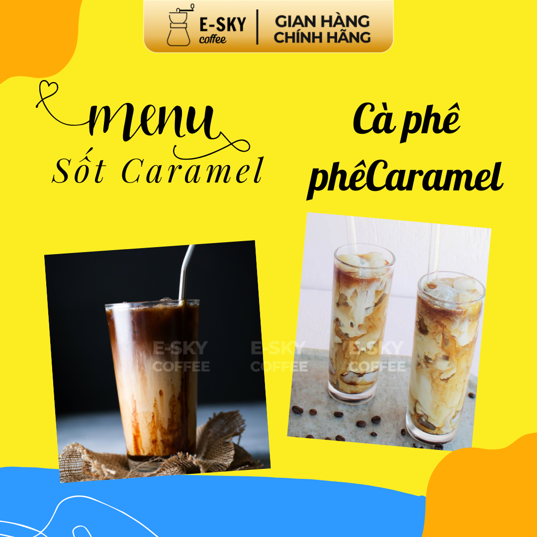 Sốt Caramel Pomona Caramel Sauce Nguyên Liệu Pha Chế Cà Phê, Trà Sữa Hàn Quốc Chai 2kg