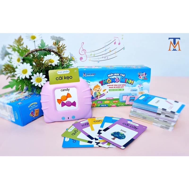 Hình ảnh Máy đọc thẻ flashcard Tiếng Anh 224 từ vựng không sóng điện từ