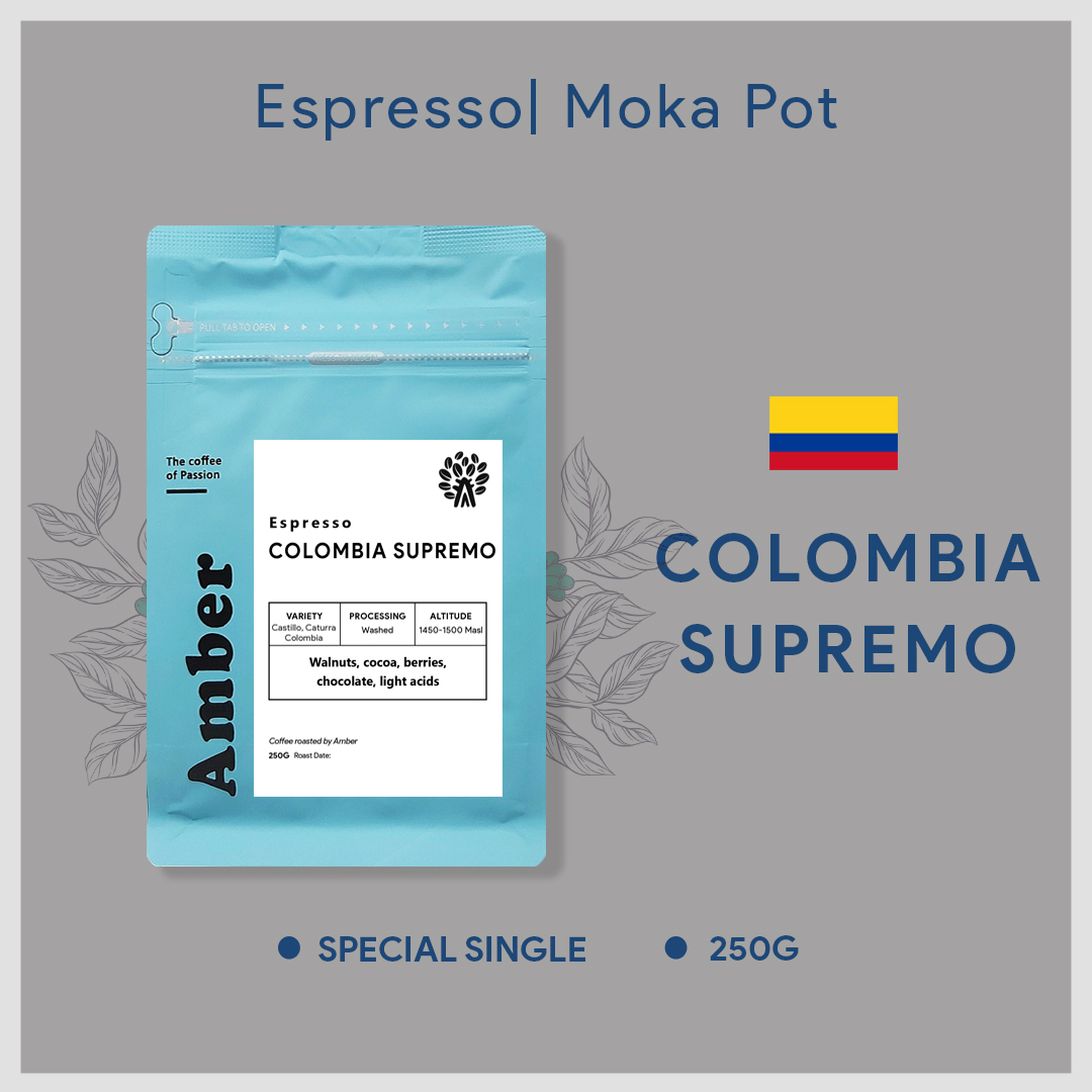 Cà phê hạt rang Espresso Colombia Supremo