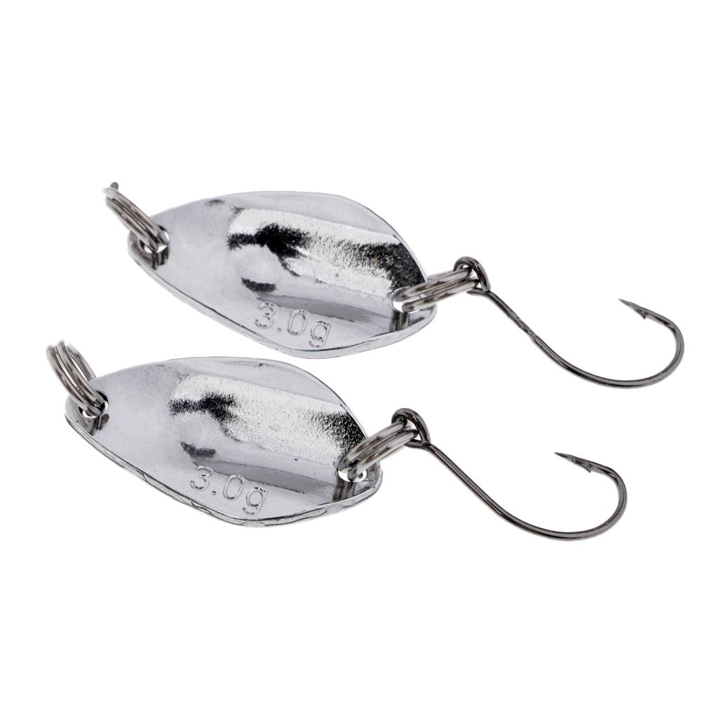 6Pcs 3g Fishing Sequins Lures Baits Set Spinner Spoon Hard Paillette Baits
