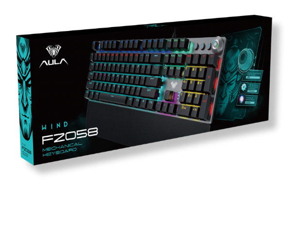 Bàn Phím cơ gaming có dây AULA F2058 Red Switch - Hàng Chính Hãng