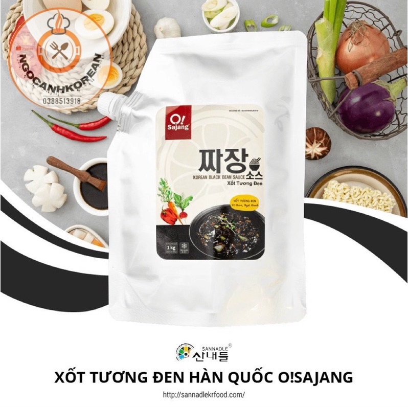 1kg Sốt Tương Đen Osajang (5 gói x 200gr)