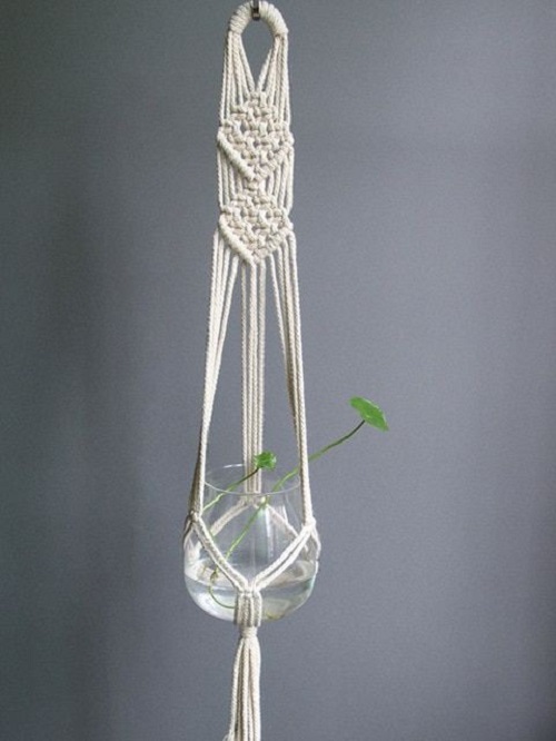 Dây tết macrame treo trang trí chậu cây cảnh MAC122