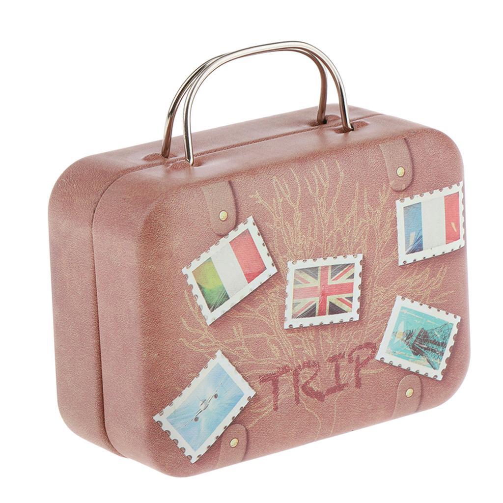 8x 1/6 Scale Doll House Furniture Miniature Iron Suitcase Scene Layout DIY
