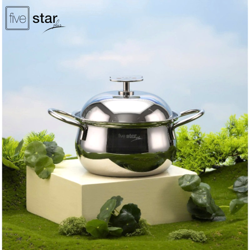 Bộ Nồi Baby 3 Món Fivestar Plus FPB3005 3 Lớp Inox 304 gồm 1 nồi 16 cm 1 xửng 16 cm 1 chảo 16 cm