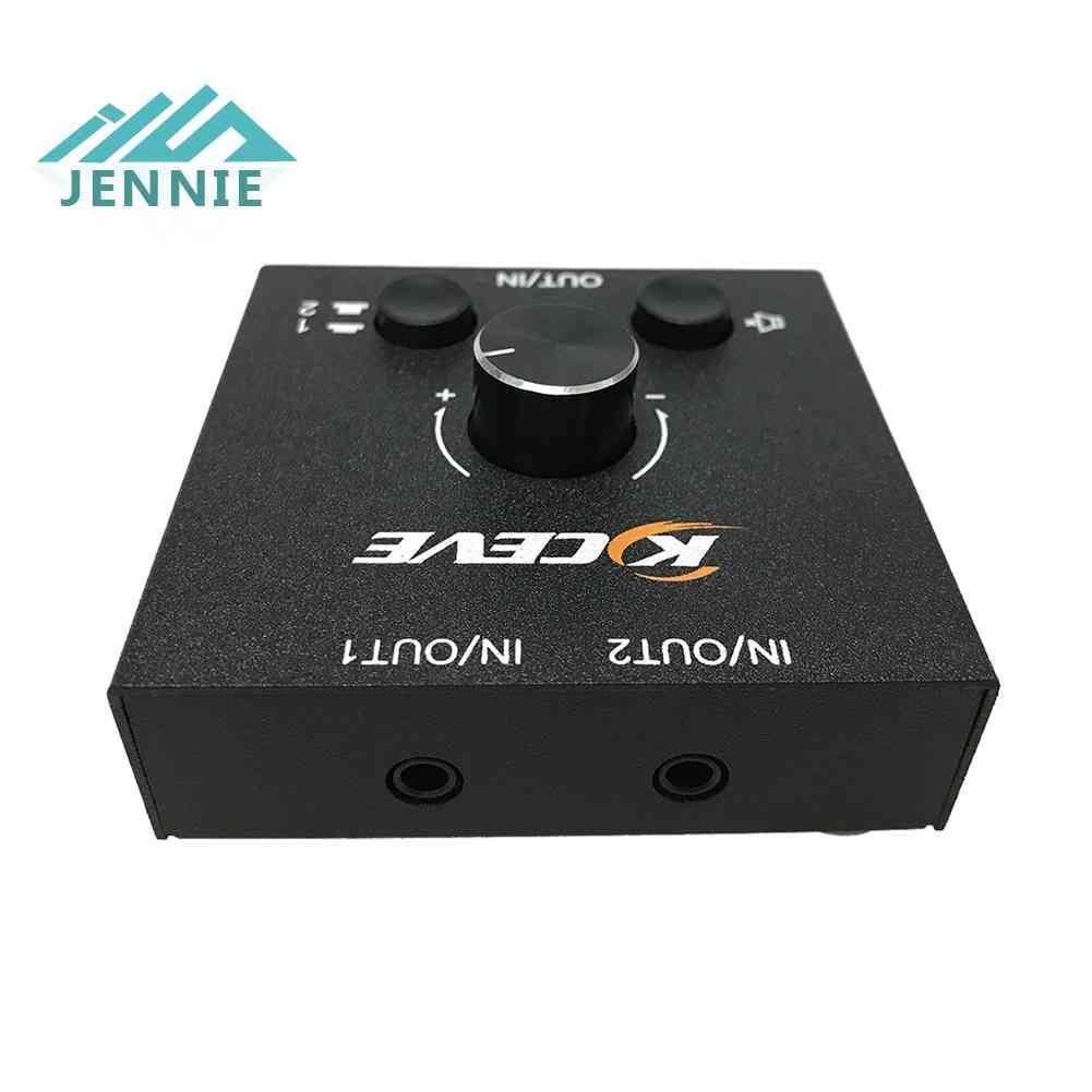 Bộ Chuyển Đổi Âm Thanh Nổi 2x1 / 1x2 3.5mm H1 Chất Lượng Cao