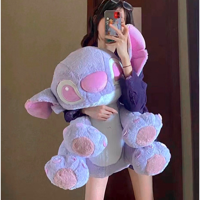 Gấu bông Stitch dễ thương tím pastel mộng mơ kích thước 35/45/55/70cm