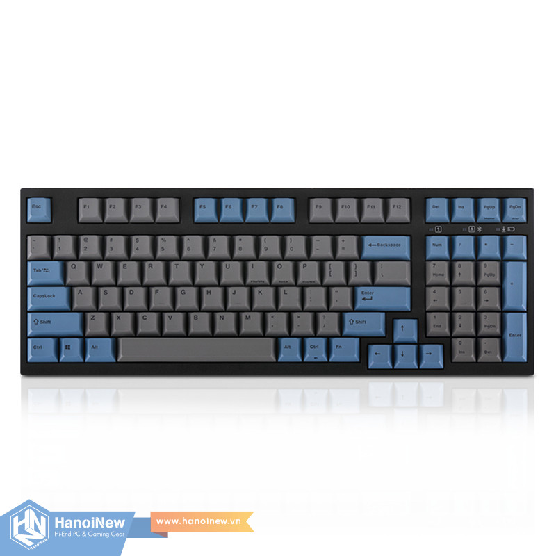 Bàn Phím Cơ Leopold FC980M PD BT Blue Grey Bluetooth - Hàng chính hãng