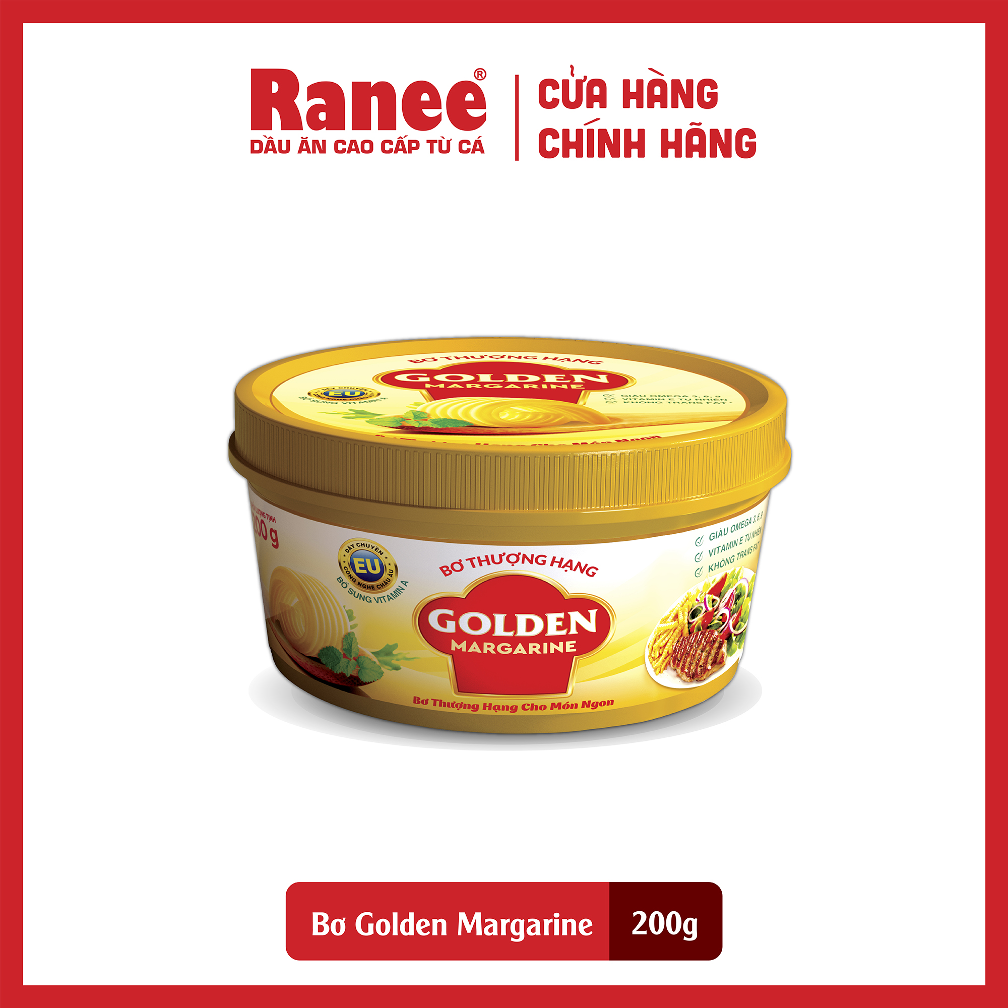 Bơ thượng hạng Golden Margarine 200gr