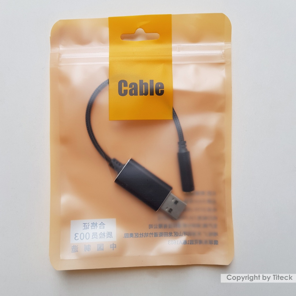 USB Sound Card - Cáp chuyển từ cổng USB ra audio 3.5mm hỗ trợ Mic và Tai Nghe 30712 - Hàng Nhập Khẩu