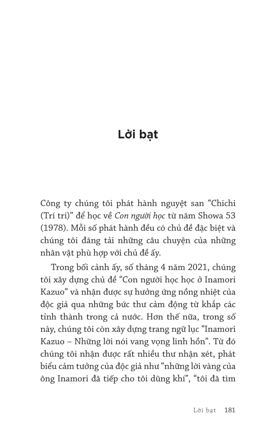 Inamori Kazuo Mỗi Ngày Một Câu Nói Nâng Tầm Vận Mệnh - TRE