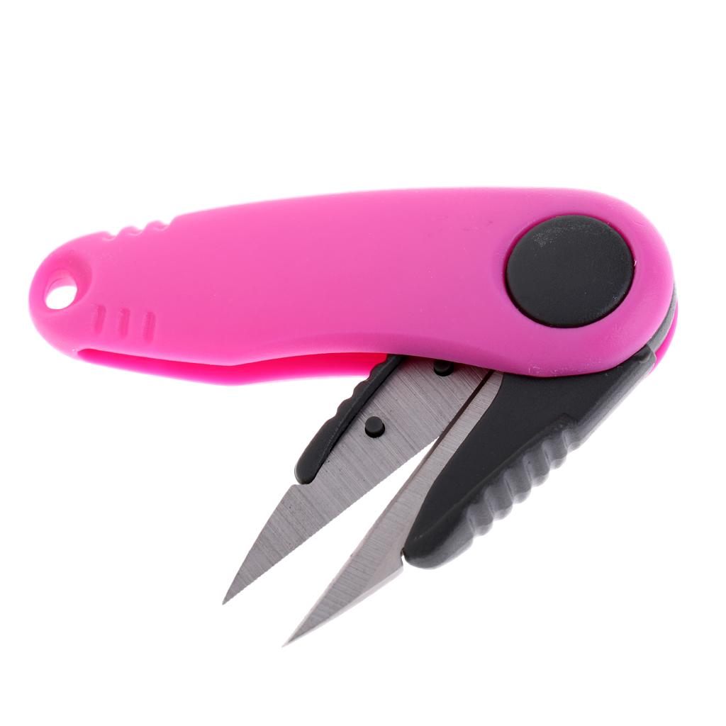 Folding Fishing Scissors Stainless Steel Line Braid String Cutter Snips