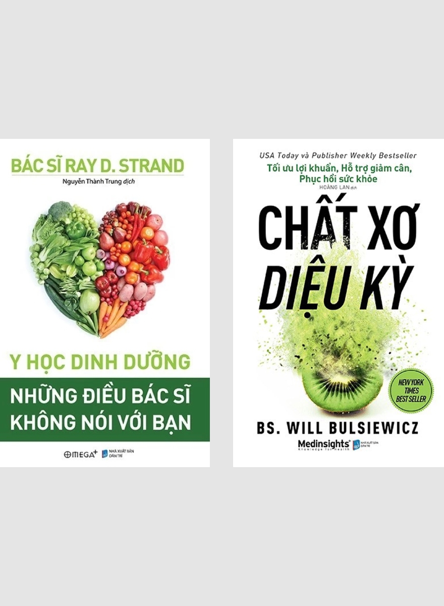 Combo Y Học Dinh Dưỡng - Những Điều Bác Sĩ Không Nói Với Bạn + Chất Xơ Diệu Kỳ (Bộ 2 Cuốn) - AL