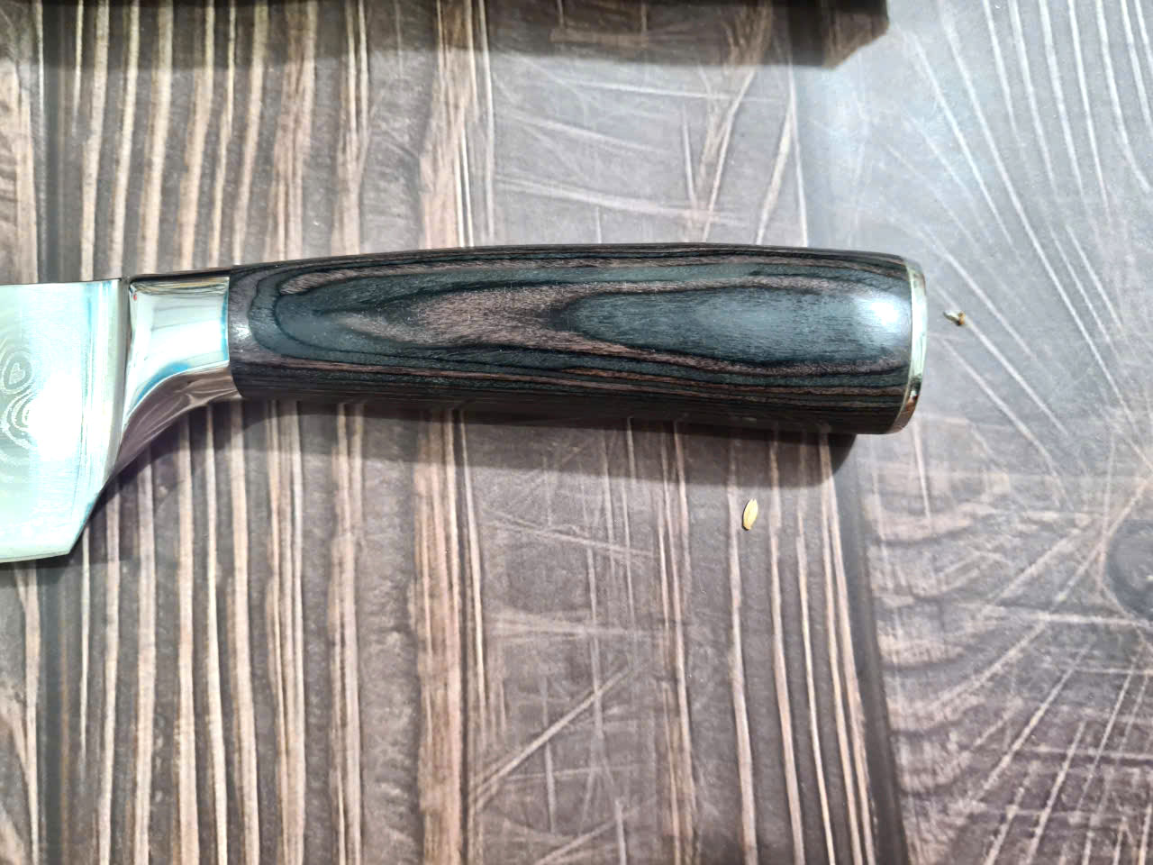 DAO - DAO BẾP NHẬT BẢN SANTOKU THÉP DAMASCUS MÃ A7 DT116 nt topcomshop vn