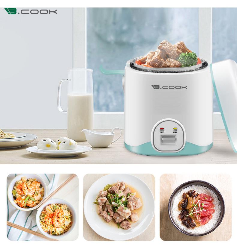 Nồi nấu cháo trẻ em siêu tốc - Nồi cơm điện mini - Hộp cơm văn phòng BCook - Hàng chính hãng