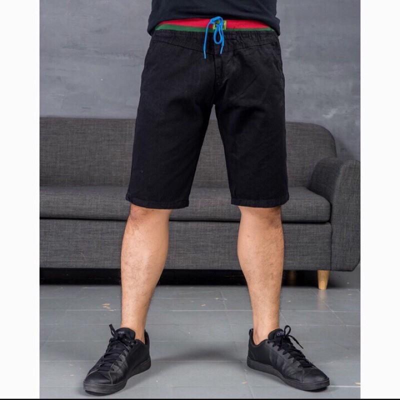 Quần Short Nam Lưng Thun Chất Kaki