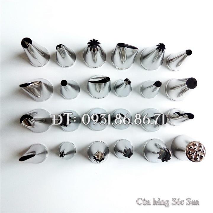 Bộ 24 chuôi bắt bông kem – Mã số 1035