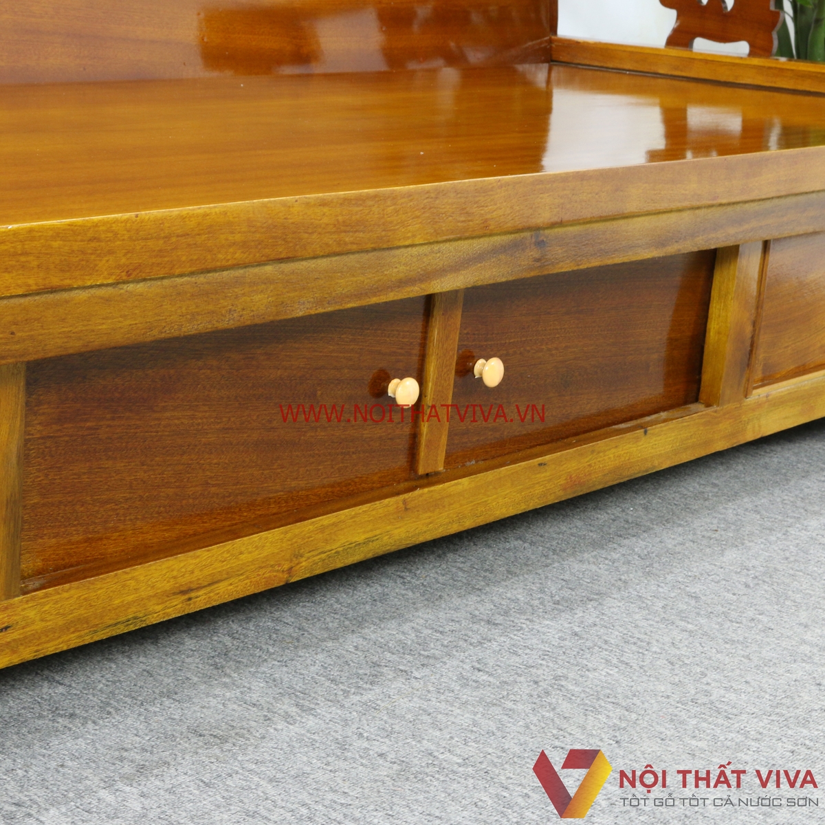 Ghế Trường Kỷ Kéo Ra Thành Giường Gỗ Xoan Đào Chạm Phúc Lộc Thọ