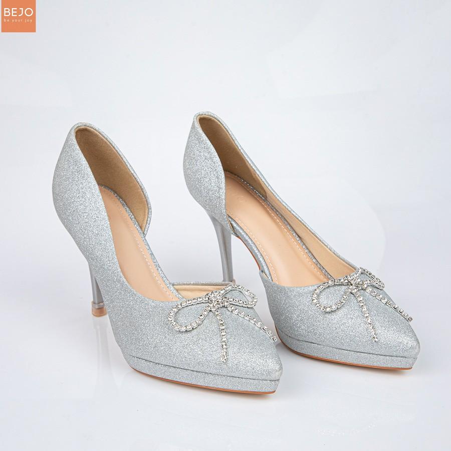 GIÀY CƯỚI - GIÀY CÔ DÂU BEJO H95 NƠ ĐÁ - WEDDING SHOES