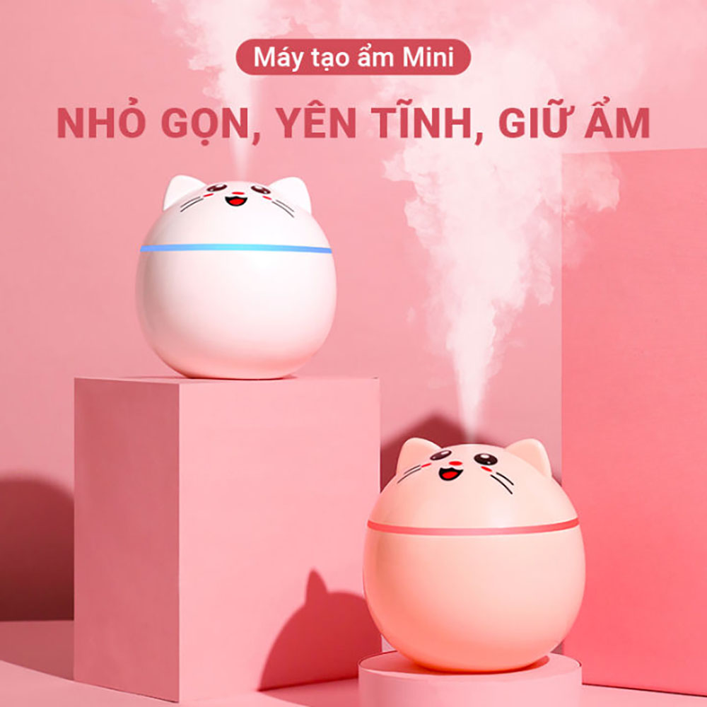 Máy phun sương tạo độ ẩm mini hình Mèo cute Venado