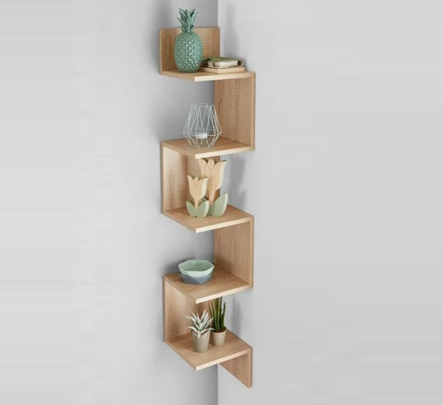Kệ Gỗ Treo Góc Tường 5 Tầng Juno Sofa CTKT411 KT 125x25x25cm