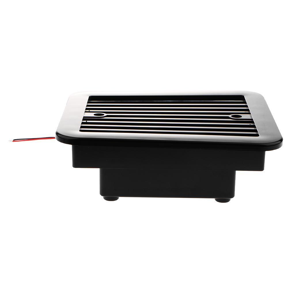 RV Motorhome Side Air Vent Ventilation Cooling Exhaust Fan 12V Black