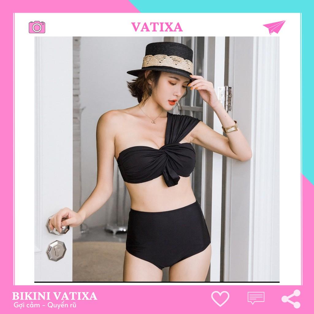 Bikini xoắn ngực choàng vai quần nhún  VATIXA BKN21