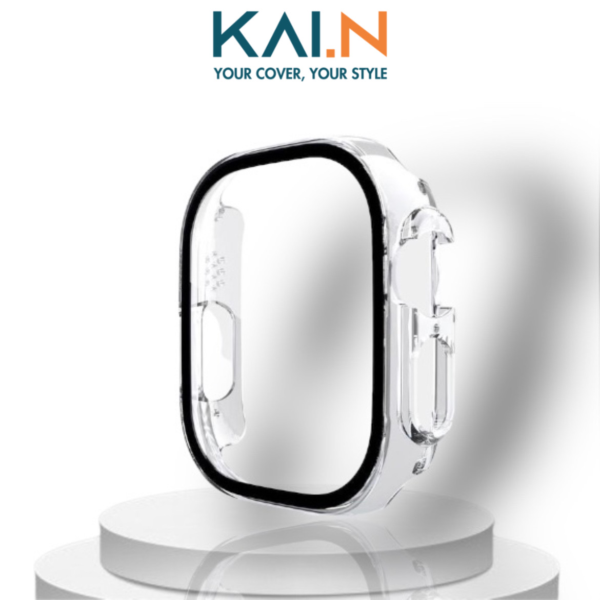 Ốp Bảo Vệ Dành Cho Apple Watch Ultra Apple Watch Series 1 - 8Sese 2022, Kai.n Curved Glass - Hàng Chính Hãng - Clear - 49Mm Ultra