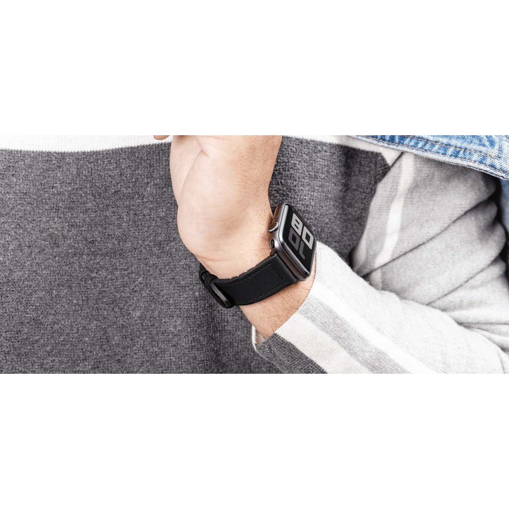 Dây đồng hồ SwitchEasy Hybrid Silicone-Leather Dành Cho Apple Watch Series 1-7/SE - Hàng chính hãng