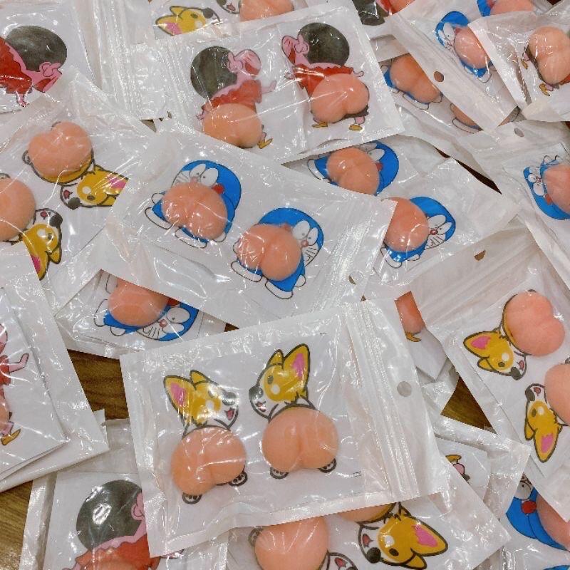 Miếng Dán Mông Mochi Sillicon Sticker Quả Đào Mông Shin Mông Chó Thú Bóp Giảm Stress, siêu hot, dán ốp điện thoại