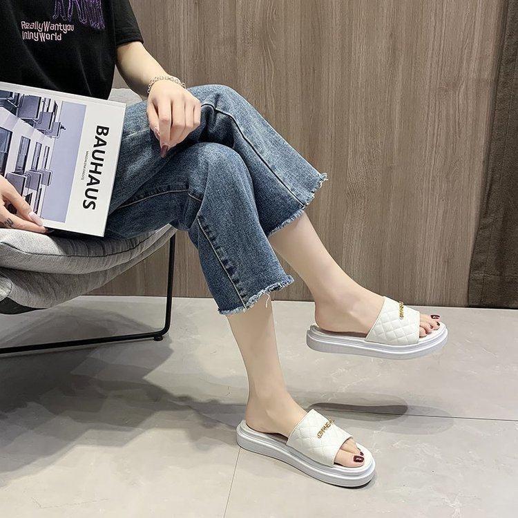 Dép quai ngang đế bệt cao Quảng Châu cao cấp de2732