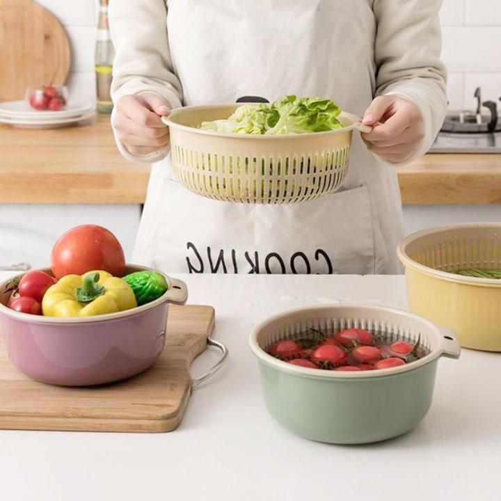 Rổ Nhựa Kèm Chậu Rửa Nhà Bếp