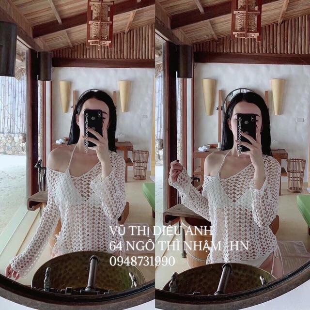 Áo lưới đi biển hình tim sexxy FR1552 - NhiNhi Shop