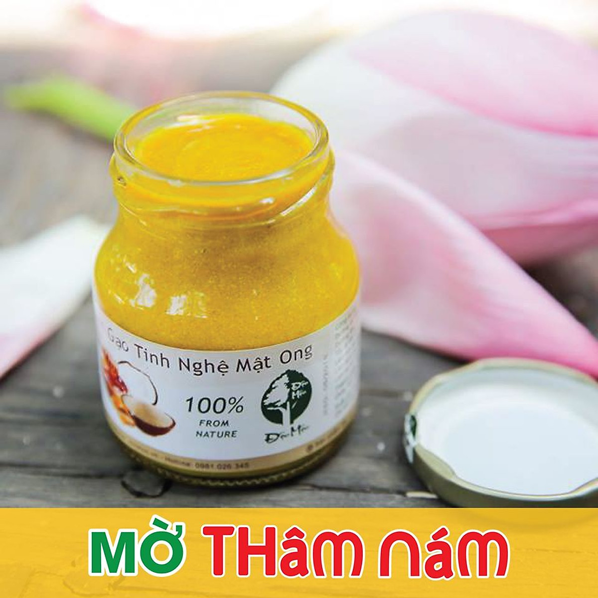 Kem Gạo Tinh Nghê Mật Ong Độc Mộc Dưỡng Trắng Da -  NGừa Mụn - Xóa Thâm  - Ngăn Ngừa Lão Hóa Tặng Kèm Muối Ngâm Chân Sinh Dược Giúp Ngủ Ngon