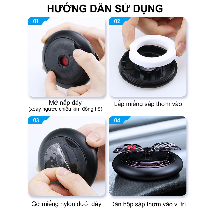 Sáp thơm xe hơi khuếch tán bằng năng lượng mặt trời 3