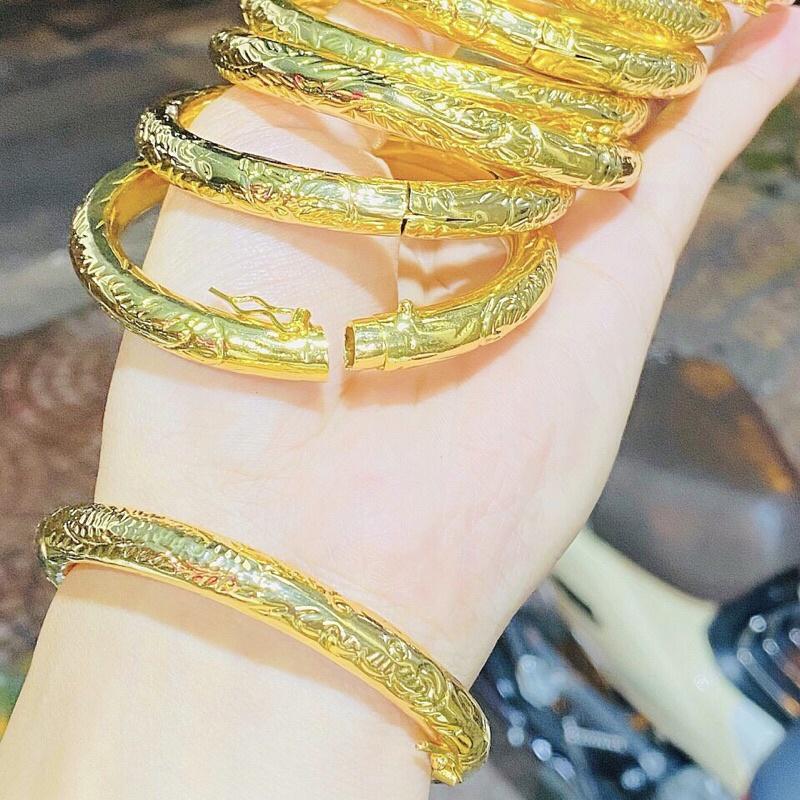 Bộ kiềng cưới cô dâu mạ vàng siêu đẹp