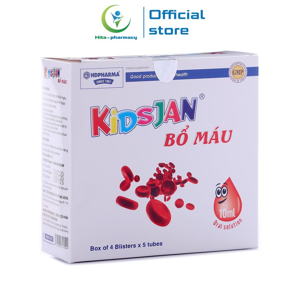 Siro KIDSJAN HDPHARMA Bổ Máu dạng ống bổ sung sắt, acid folic cho người thiếu máu - 20 ống