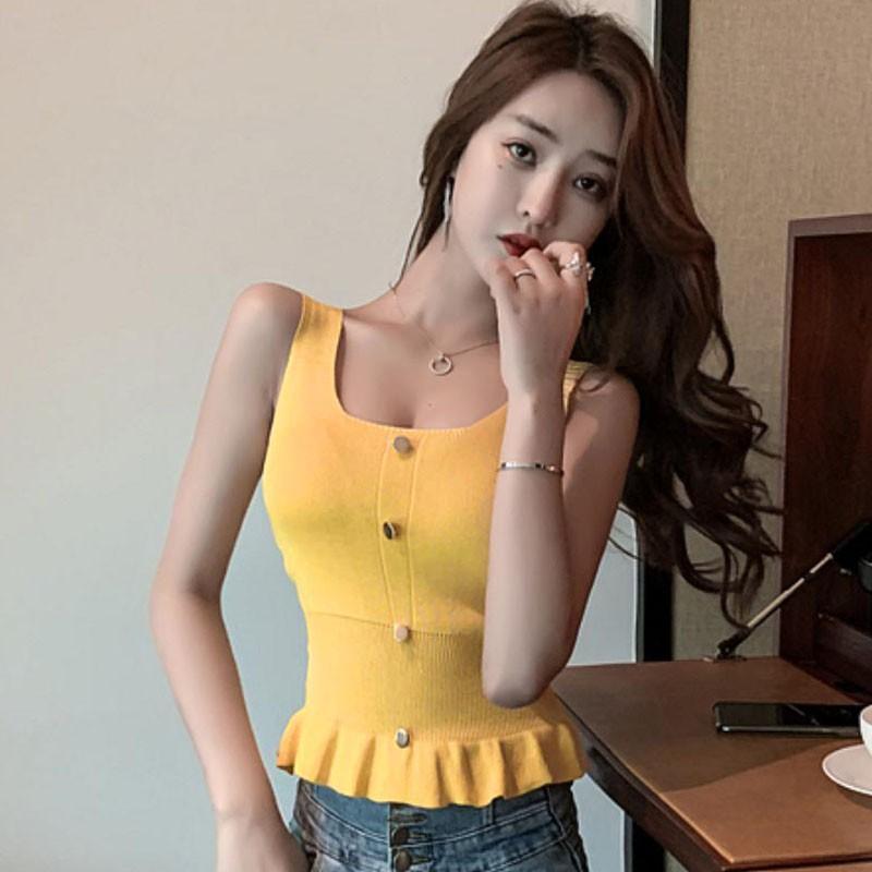 Áo Sát Nách Dệt Kim Phong Cách Retro